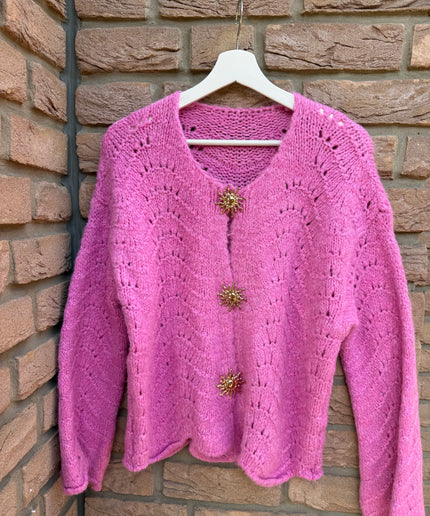 Strickjacke Wave Sun | Pink