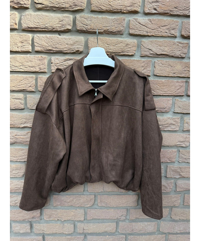 Wildlederoptik Ballon Jacke | versch. Farben