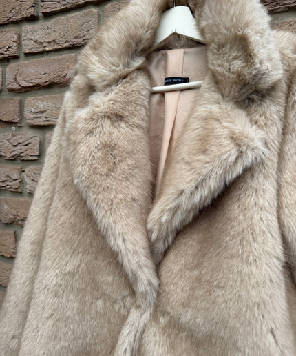 Kunstfelljacke | beige