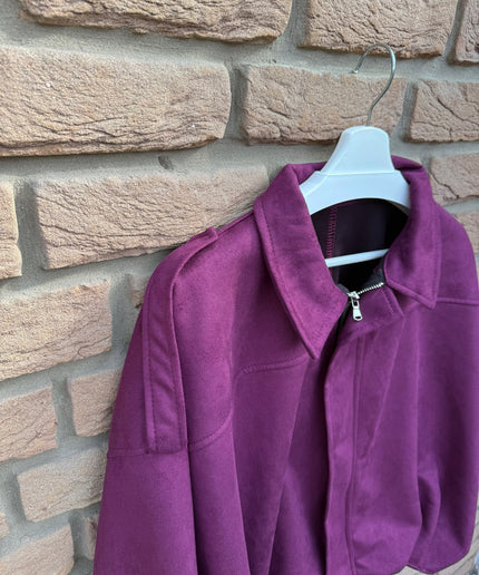 Wildlederoptik Ballon Jacke | versch. Farben