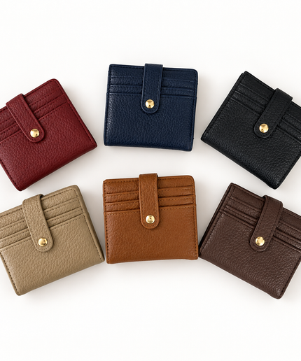Mini Card Wallet mit Druckknopf
