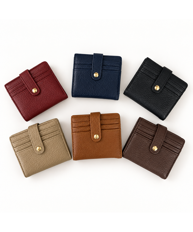 Mini Card Wallet mit Druckknopf
