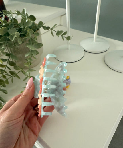 Haarklammer mit 3D Blumen | versch. Farben