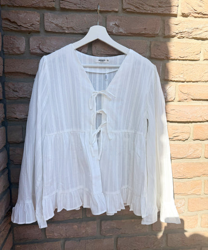 Bluse Zoe mit Schleifen | versch. Farben