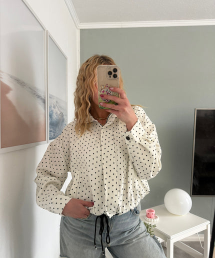Sommerjacke mit Polka-Dots-Print | versch. Farben
