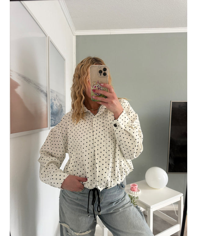 Sommerjacke mit Polka-Dots-Print | versch. Farben