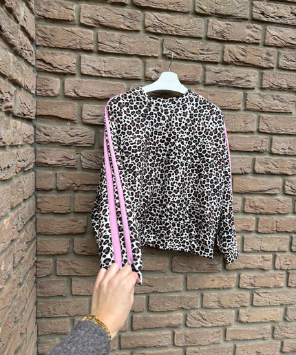 Langarmshirt Leo mit Streifen | rosa