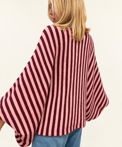 Oversize-Pullover aus Strick mit Ballonärmeln | versch. Farben