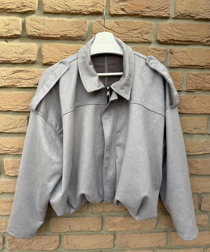 Wildlederoptik Ballon Jacke | versch. Farben