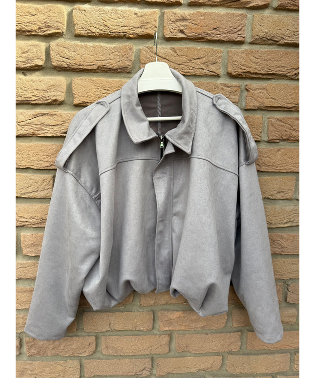 Wildlederoptik Ballon Jacke | versch. Farben