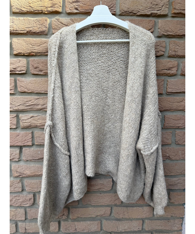 Oversized Strickjacke mit weiten Ärmeln | versch. Farben