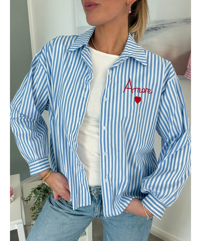 Gestreifte Bluse „Amore“ | versch. Farben