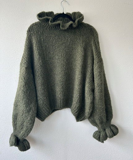 Rüschen Pullover | versch. Farben