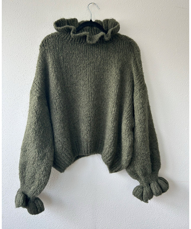 Rüschen Pullover | versch. Farben
