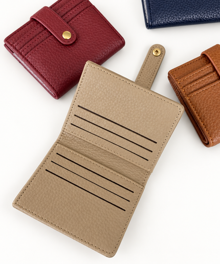 Mini Card Wallet mit Druckknopf
