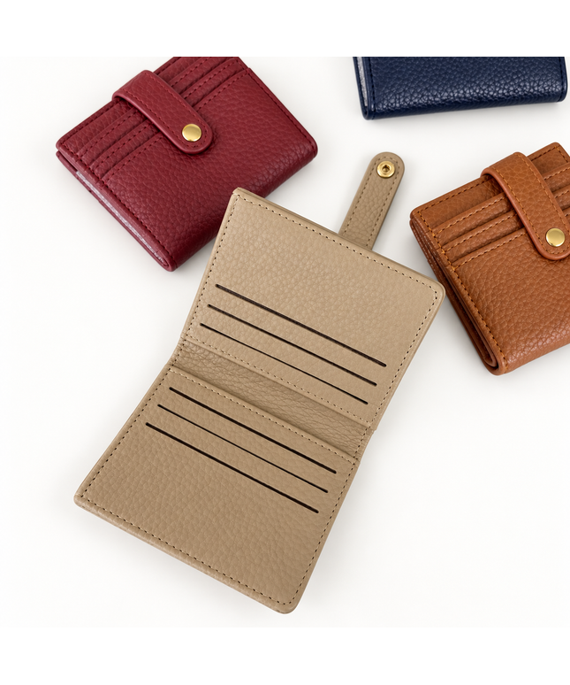 Mini Card Wallet mit Druckknopf