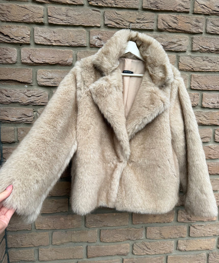 Kunstfelljacke | beige