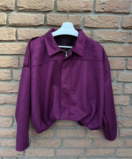 Wildlederoptik Ballon Jacke | versch. Farben