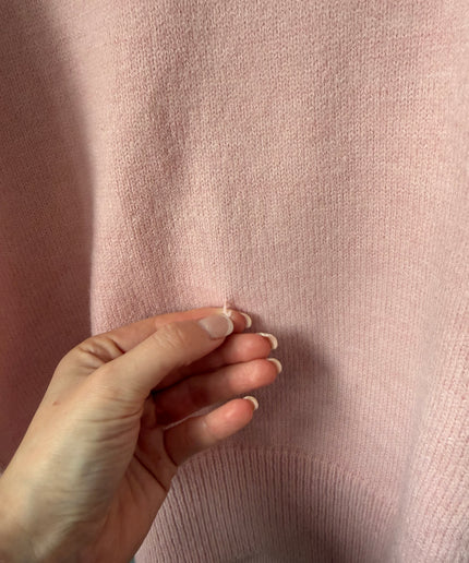 B-Ware | Pullover mit Teddy-Aufdruck | rosa