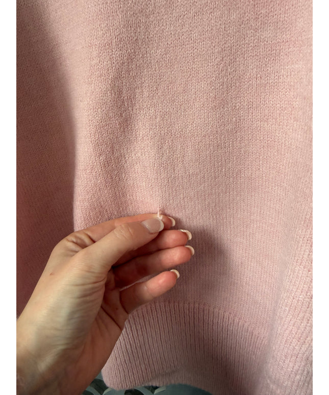 B-Ware | Pullover mit Teddy-Aufdruck | rosa