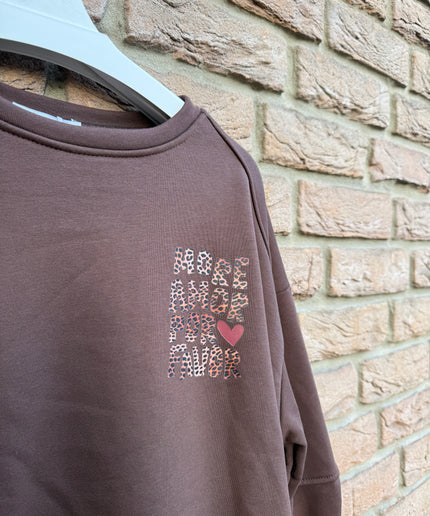 Sweater More Amor Por Favor| braun