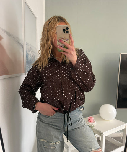 Sommerjacke mit Polka-Dots-Print | versch. Farben