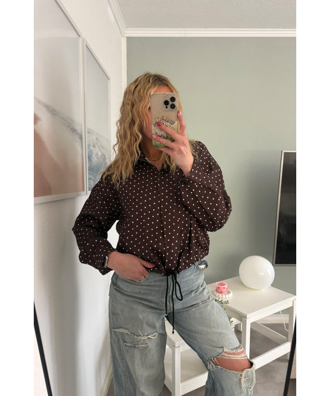 Sommerjacke mit Polka-Dots-Print | versch. Farben