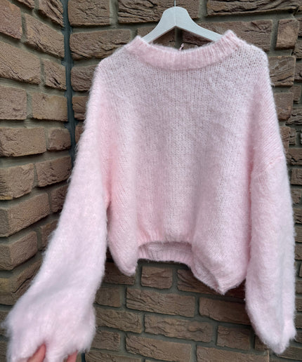 OVERSIZE KUSCHELPULLOVER | rosa