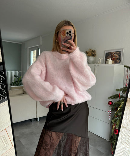 SPITZEN SATINROCK | BRAUN