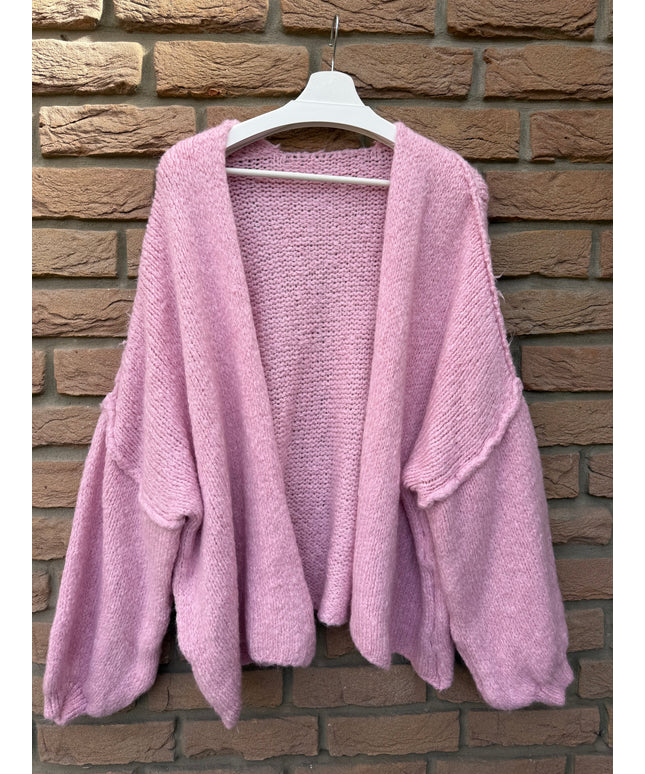 Oversized Strickjacke mit weiten Ärmeln | versch. Farben
