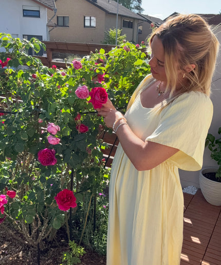 Maxikleid mit Schleife | versch. Farben