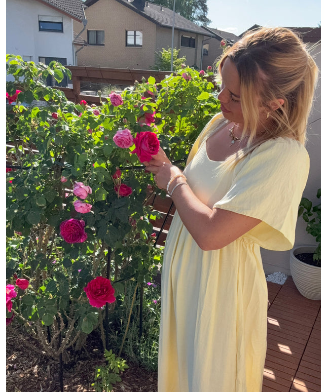 Maxikleid mit Schleife | versch. Farben