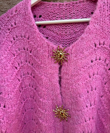 Strickjacke Wave Sun | Pink