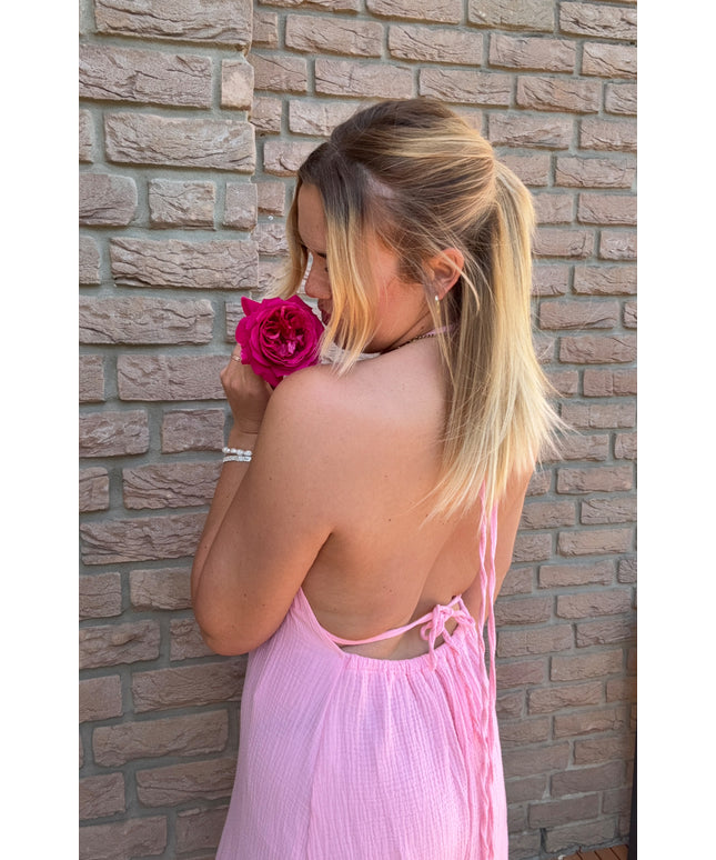 Musselin Neckholder Kleid Oxana