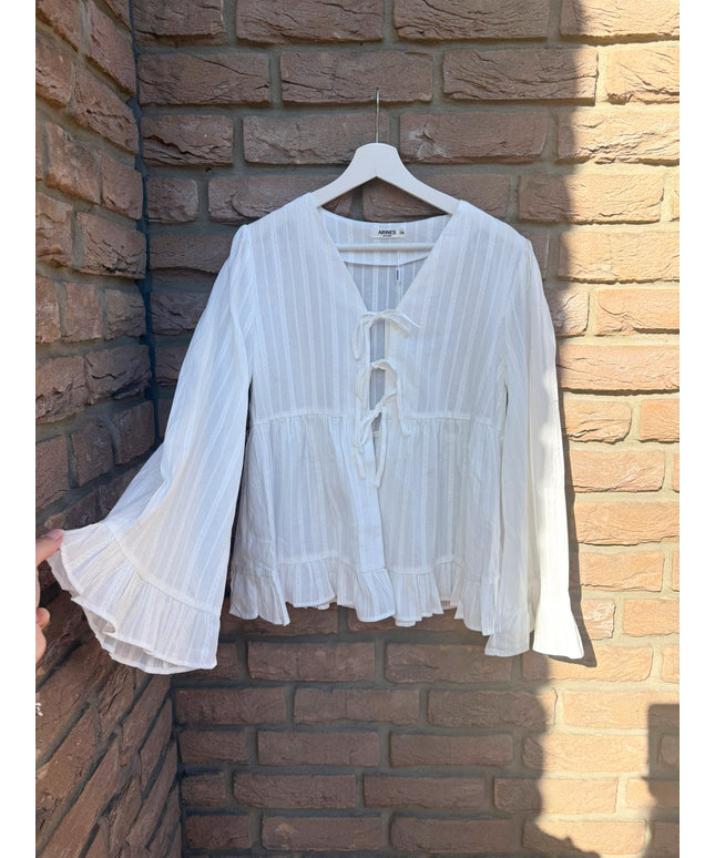 Bluse Zoe mit Schleifen | versch. Farben