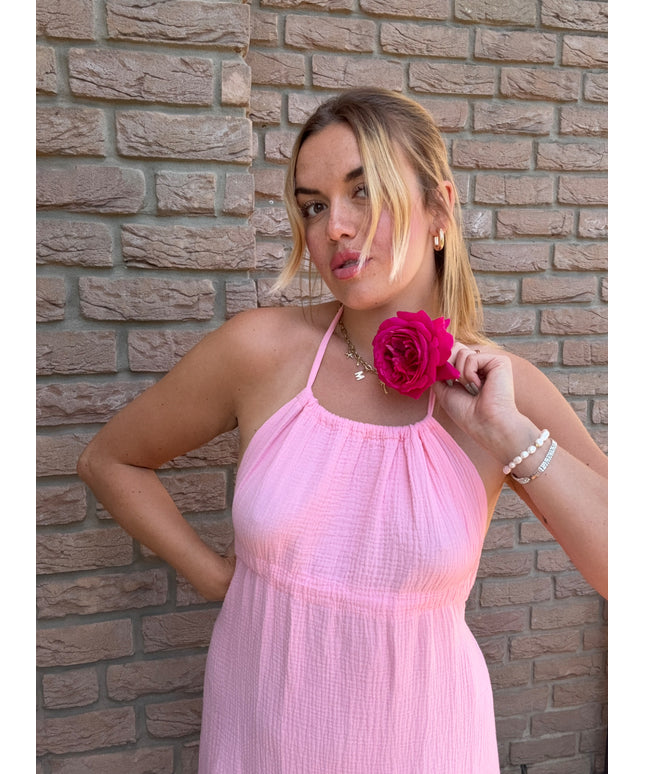 Musselin Neckholder Kleid Oxana