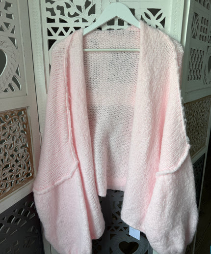 Oversized Strickjacke mit weiten Ärmeln | versch. Farben