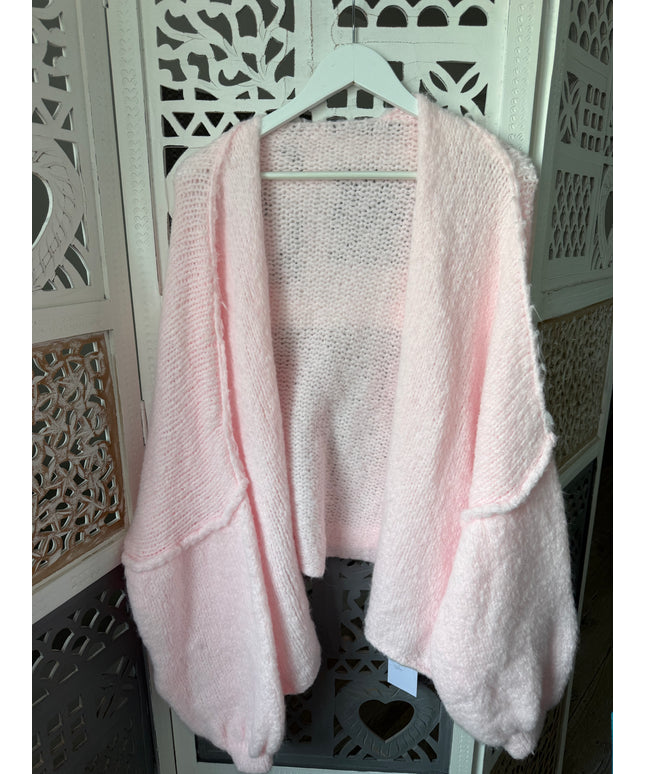 Oversized Strickjacke mit weiten Ärmeln | versch. Farben