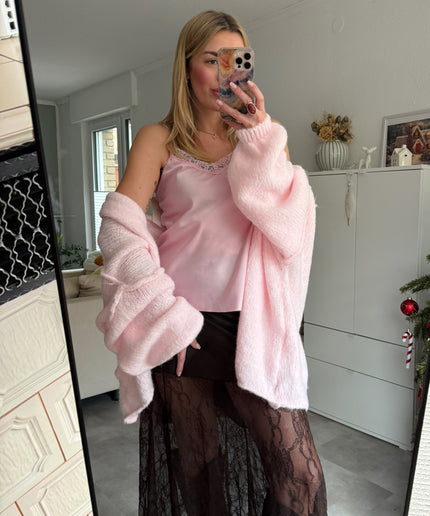 Oversized Strickjacke mit weiten Ärmeln | versch. Farben