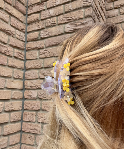 Haarklammer mit 3D Blumen | versch. Farben