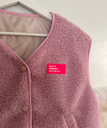 Teddy Weste mit Patch | versch. Farben