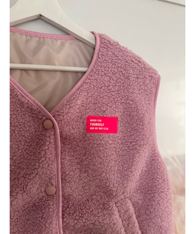 Teddy Weste mit Patch | versch. Farben