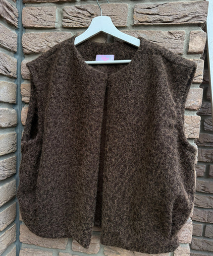 Ärmellose Weste | braun