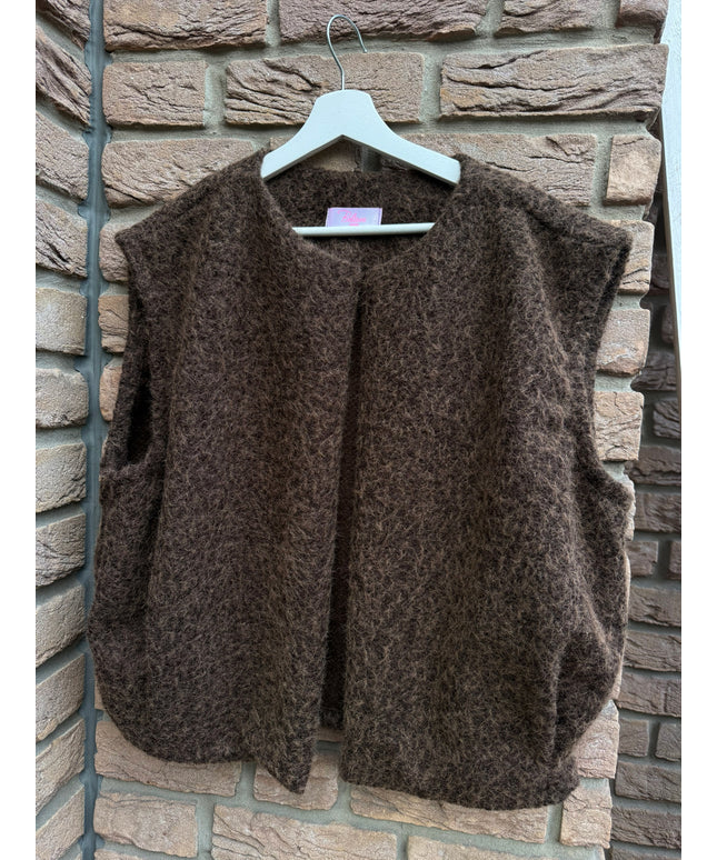 Ärmellose Weste | braun