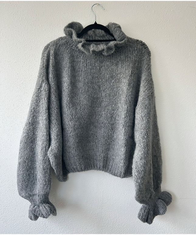 Rüschen Pullover | versch. Farben