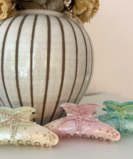 Haarklammer mit Steinchen | versch. Farben