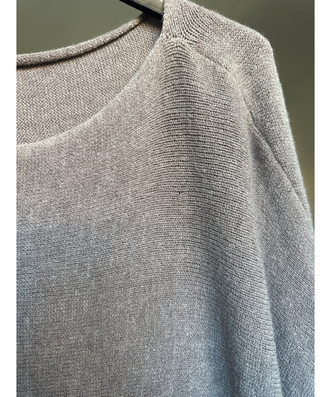 B-WARE | Pullover mit Fledermausärmeln | taupe