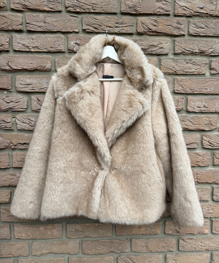 Kunstfelljacke | beige