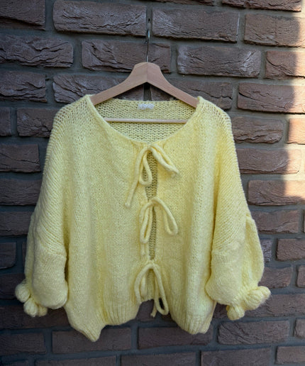 3/4 Arm Schleifen Strickjacke | versch. Farben