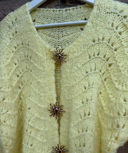 Strickjacke Wave Sun | Gelb